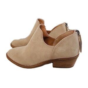 NEW Lucky Brand Freelia Ankle Casual Booties Women's Size 6 Med Mocha Suede